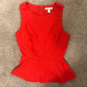 Forever 21 peplum red top